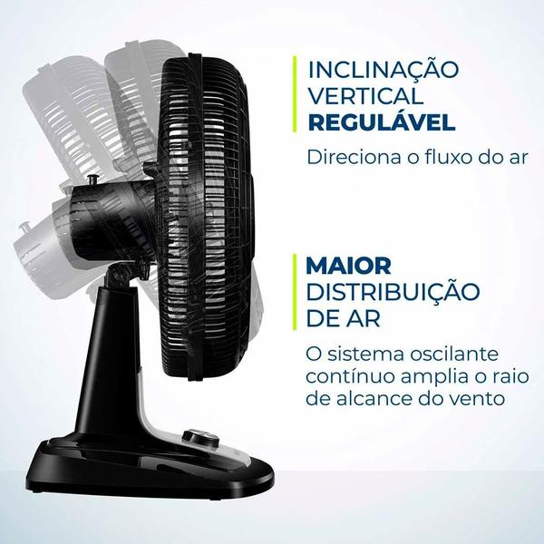 Imagem de Ventilador de Mesa Mondial Super Turbo VTX-40-8P 40 cm 8 Pás 3 Velocidades