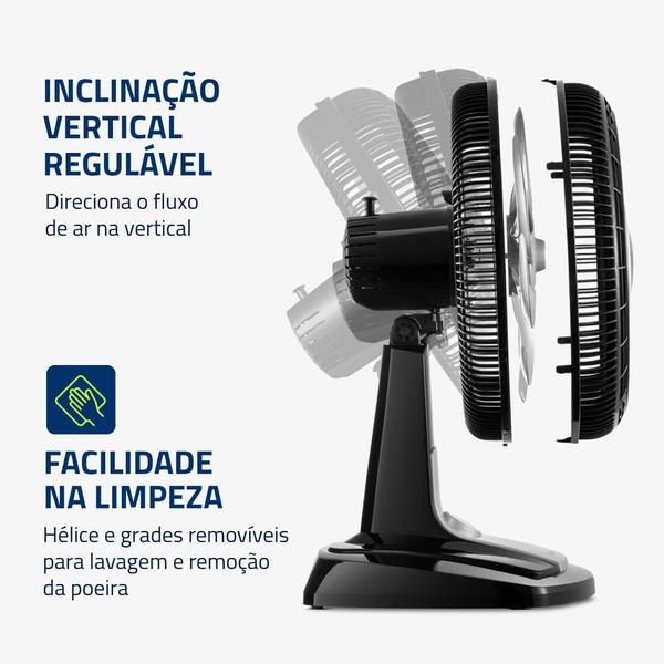 Imagem de Ventilador de Mesa Mondial Turbo 8 Pás 40 cm VTX-40-8P-CR