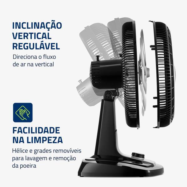 Imagem de Ventilador de Mesa Mondial Turbo 8 Pás 50cm VTX-50-8P