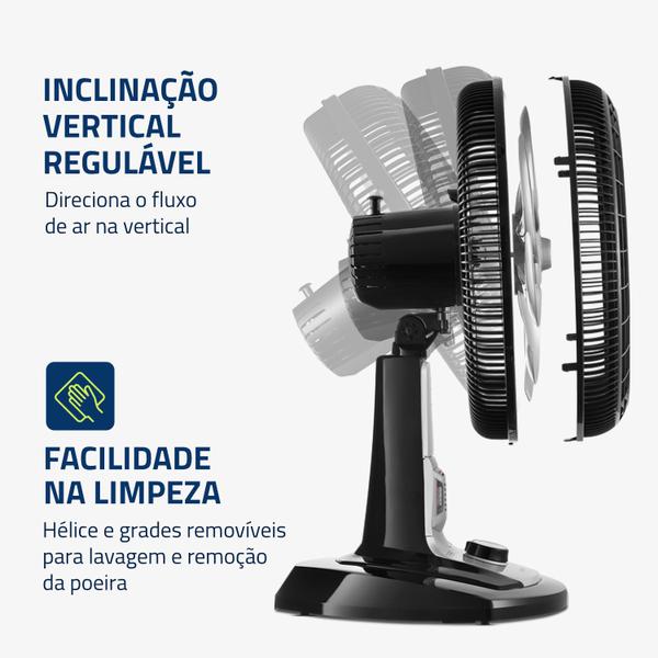 Imagem de Ventilador De Mesa Mondial Vtx-40-8p-RP Super Turbo 40cm 220v