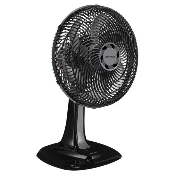 Imagem de Ventilador de Mesa Oscilante 30cm Preto Turbo 6 Pás Premium 220V Ventisol