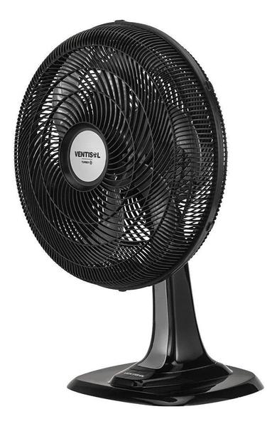 Imagem de Ventilador de Mesa Oscilante Ventisol Turbo Economy 80W - 6 Pás, 40cm, Preto, 220V