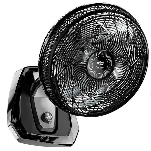 Imagem de Ventilador de Mesa/Parede Wap 180W Flow Turbo Preto - 220V