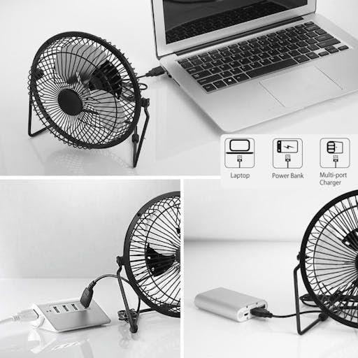 Imagem de Ventilador De Mesa Premium Potente/USB/Mini Ventilador