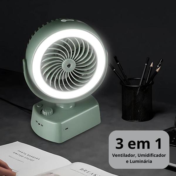 Imagem de Ventilador de Mesa Silencioso USB  Compacto com Certificado NF