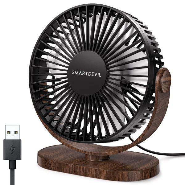 Imagem de Ventilador de mesa SmartDevil USB pequeno, portátil de 3 vel