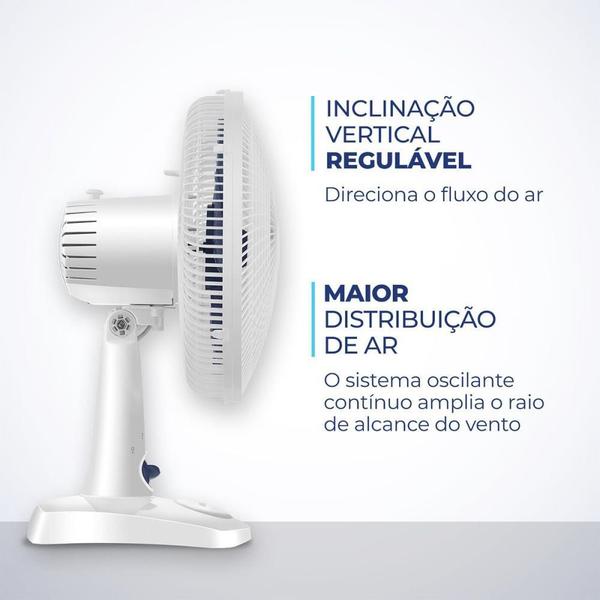 Imagem de Ventilador de Mesa Super Power 220V 30CM Branco