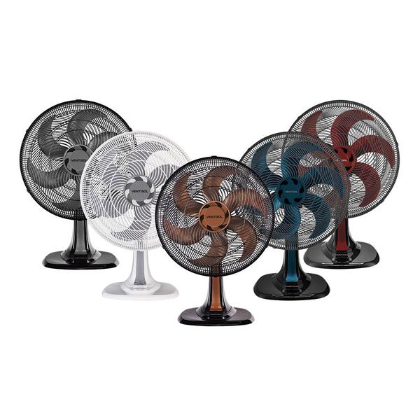 Imagem de Ventilador de Mesa Turbo 40cm 6 Pás Azul Oscilante Ventisol 220v Premium