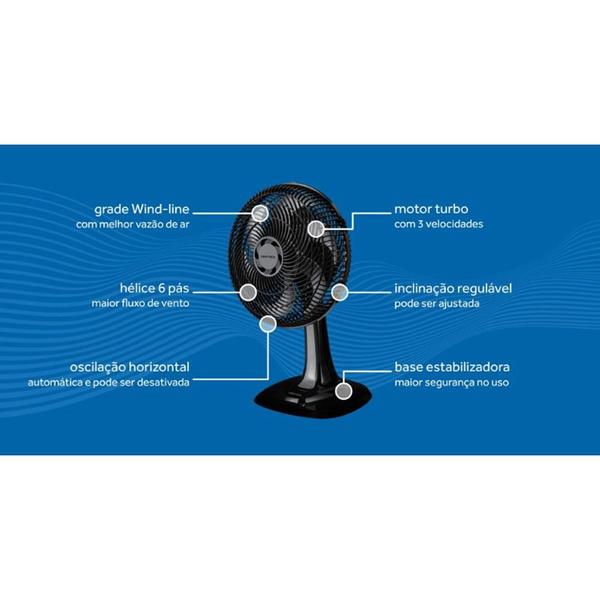 Imagem de Ventilador de Mesa Turbo 40cm 6 Pás Oscilante Ventisol