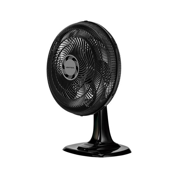 Imagem de Ventilador de Mesa Turbo 40cm 6 Pás Preto Oscilante Ventisol 220v Premium