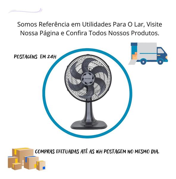 Imagem de Ventilador De Mesa Turbo Premium 6 Pás Ventisol 30cm Preto