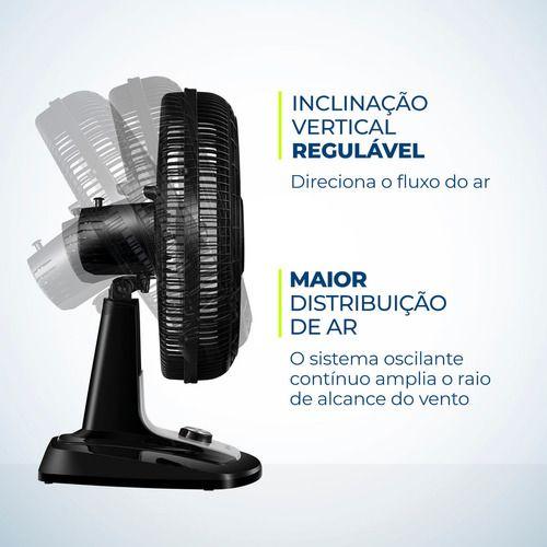 Imagem de Ventilador De Mesa Vtx-40-8p Turbo 8 Pás 40cm Mondial Preto