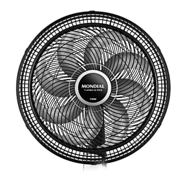 Imagem de Ventilador De Mesa Vtx-40-8p Turbo 8 Pás Mondial Preto/Prata