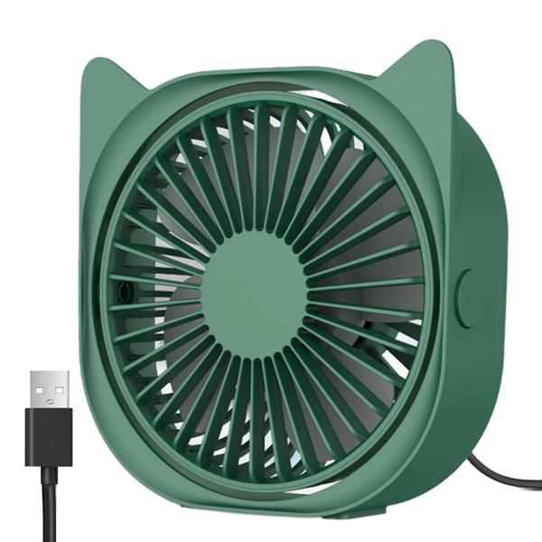 Imagem de Ventilador de mesa YUNLOVXEE Cute USB Mini Quiet Portable Rosa Azul