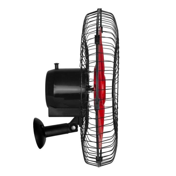 Imagem de Ventilador de Parede 50cm 6 Pás Preto/Vermelho Turbão Controle Remoto Trio Bivolt