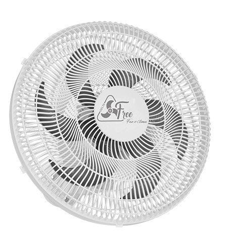 Imagem de Ventilador de Parede 6 Pás 40cm 140W Oscilante Branco Free Bivolt VENTIDELTA