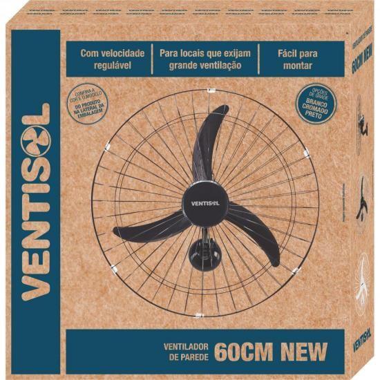 Imagem de Ventilador de Parede 60CM 220V NEW Premium Preto Ventisol