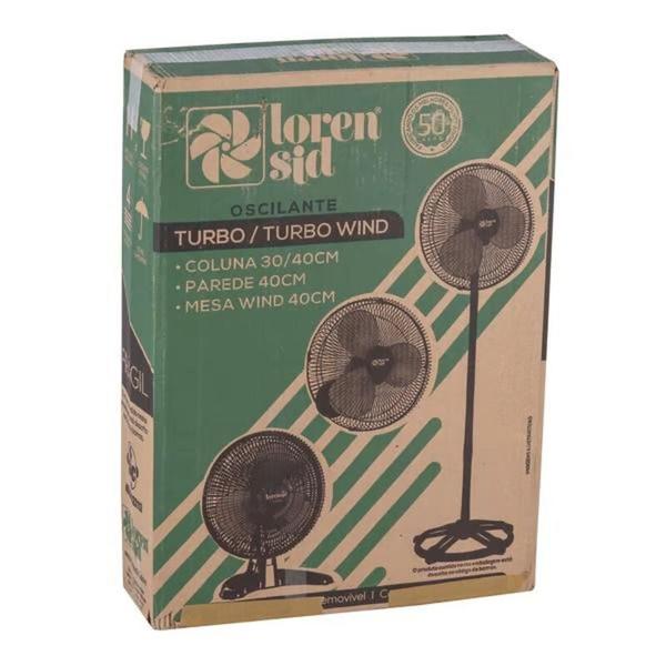 Imagem de Ventilador De Parede Loren Sid Turbo 3 Pás 40cm 127v