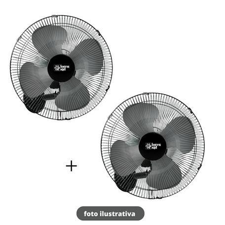 Imagem de Ventilador de Parede Loren-Sid Turbo 50 M1 Preto Bivolt ( 02 Unidades ) Ref-2128