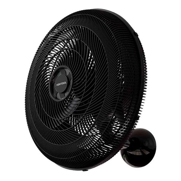 Imagem de Ventilador de Parede Oscilante 50cm em Plástico Ventisol New Preto 127V