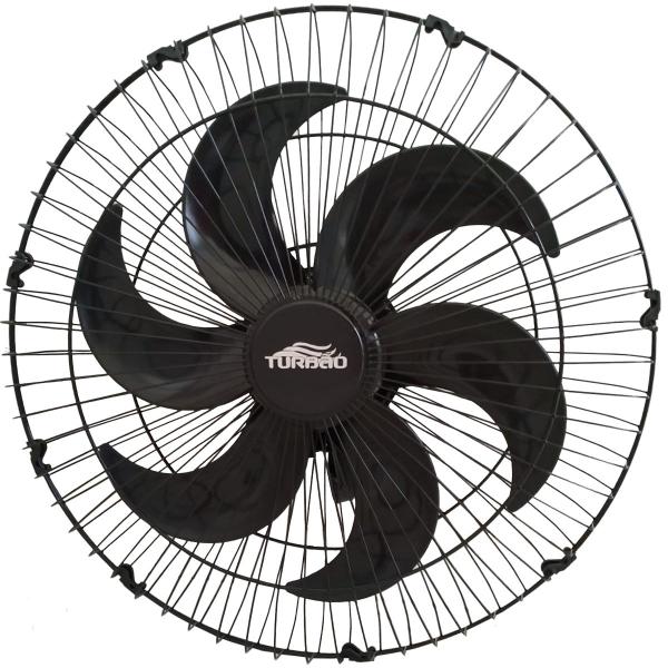 Imagem de Ventilador de parede oscilante 50cm preto/preto turbão 130w bivolt