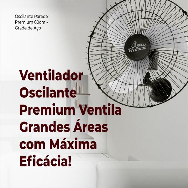 Imagem de Ventilador De Parede Oscilante 60 cm 3 pás com 3 Velocidades Venti-Delta Bivolt