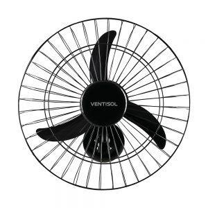 Imagem de Ventilador de Parede Preto 50cm New 130W Ventisol 127V Verão Grade PVC