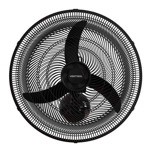 Imagem de Ventilador de Parede Ventisol 50cm New, Controle de Velocidades, 3 Pás, Preto