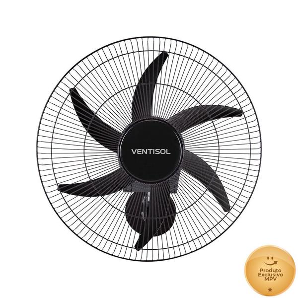 Ventilador de parede Ventisol Turbo 6 Steel Osc, 6 pás, 50cm, 200w - Bivolt Ventilador de parede Ventisol Turbo 6 Steel Osc, 6 pás, 50cm, 200w - Bivolt