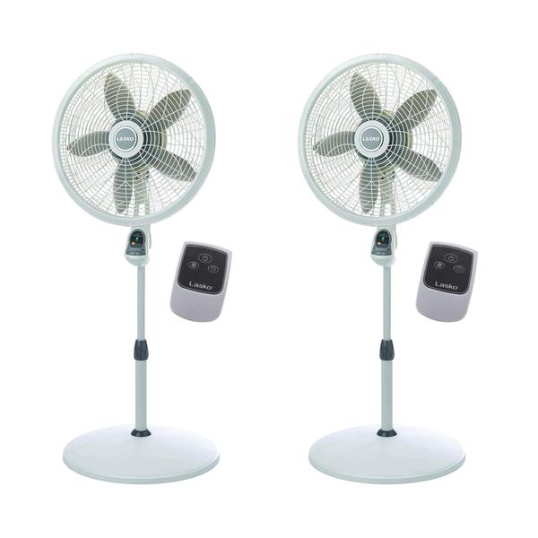 Imagem de Ventilador de pedestal Lasko Elegance Performance de 18 polegadas com 2 unidades remotas