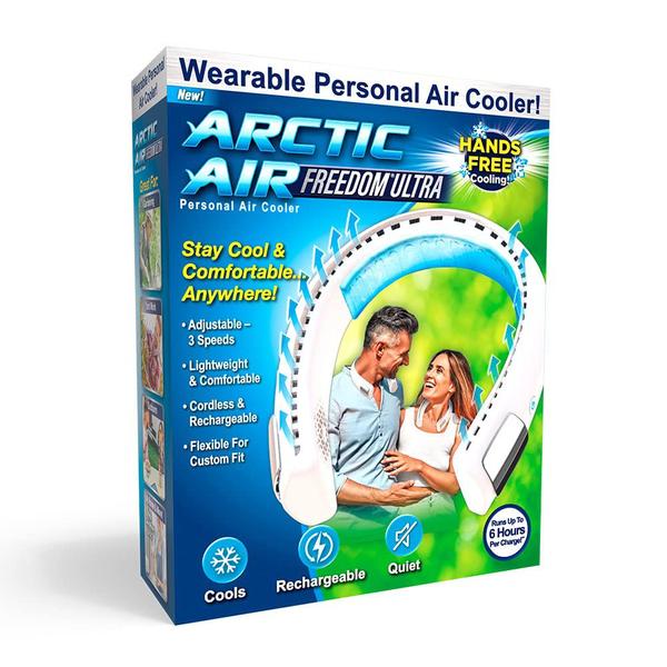 Imagem de Ventilador de pescoço Arctic Air Freedom Ultra de 3 velocidades recarregável via USB