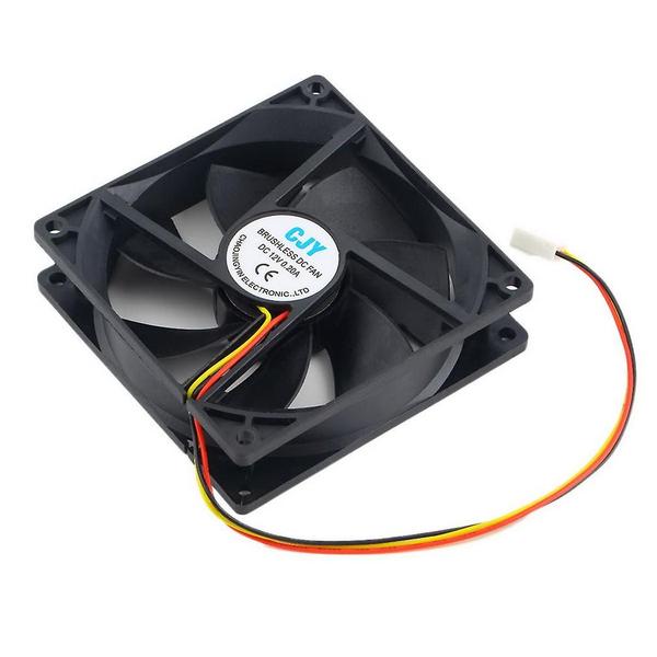 Imagem de Ventilador de refrigeração de CPU Wokex 90mm 12V 3 pinos 65 CFM preto