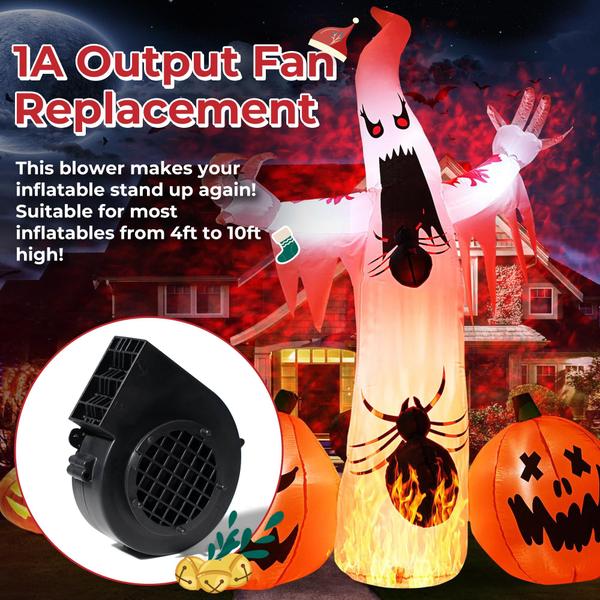 Imagem de Ventilador de reposição CYXG 1A para infláveis de Halloween + adaptador 1.5A