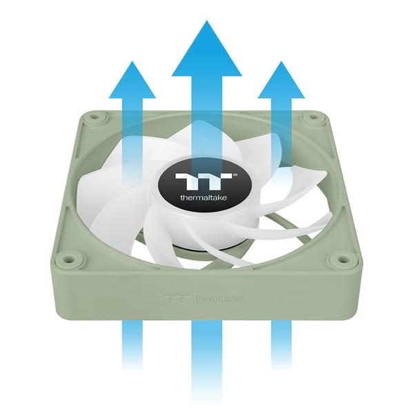 Imagem de Ventilador de resfriamento Thermaltake CT140 EX ARGB Reverse Matcha Green