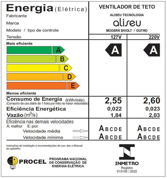 Imagem de Ventilador De Teto Aliseu Modern Com Controle Remoto