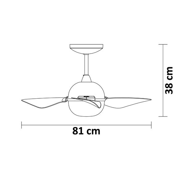 Imagem de Ventilador de Teto Aliseu Smart Branco Com Controle Remoto