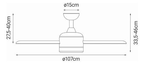 Imagem de Ventilador De Teto Com Controle Remoto Beach Eco 3 Pas 107cm