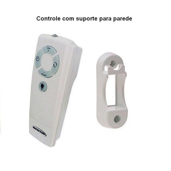 Imagem de Ventilador de Teto com Controle Remoto Rico 150w e 180w Preto Pás Pretas Ventex