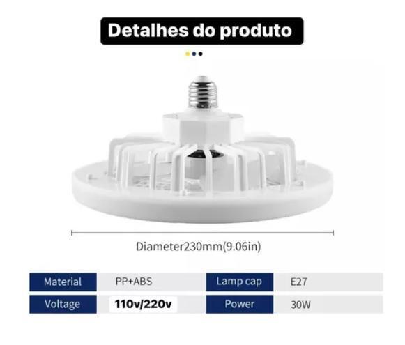 Imagem de Ventilador de Teto de 3 Modos - Silencioso com Controle Remoto e LED Moderno - Bivolt