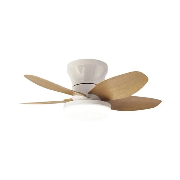 Ventilador De Teto De Baixo Perfil De 25 Polegadas Com Luzes E Motor DC Silencioso Reversí...
