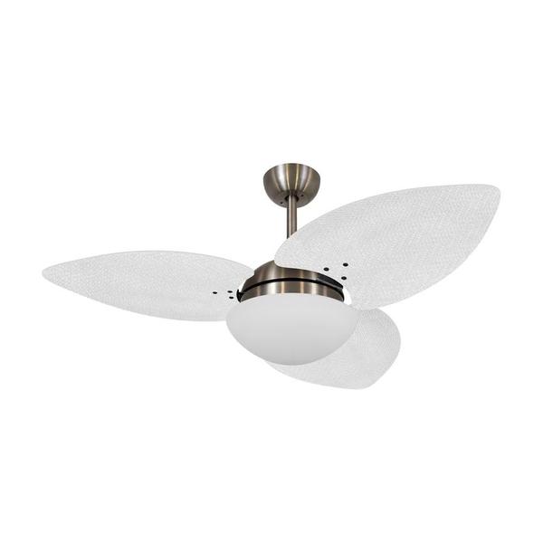 Imagem de Ventilador de Teto Dormamu Bronze 3 Pás Palmae Branco 220V