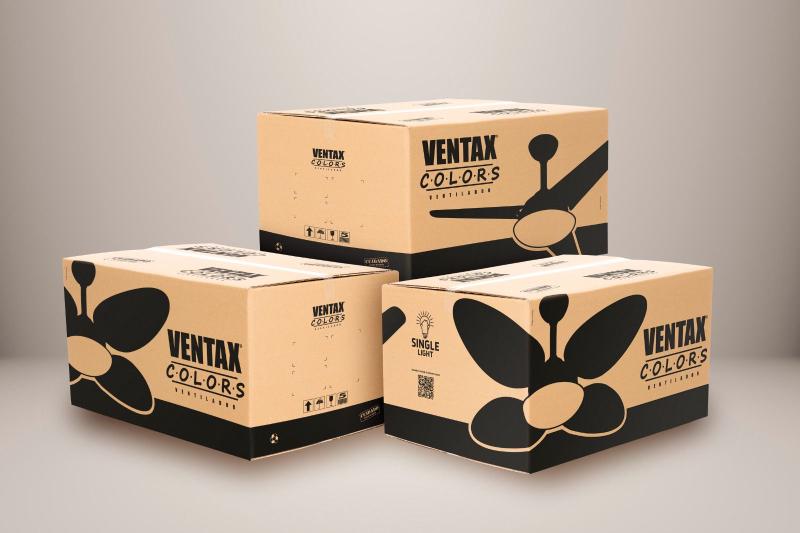 Imagem de Ventilador de Teto Dourado Econômico 4 Pás Winds Ventax 220V