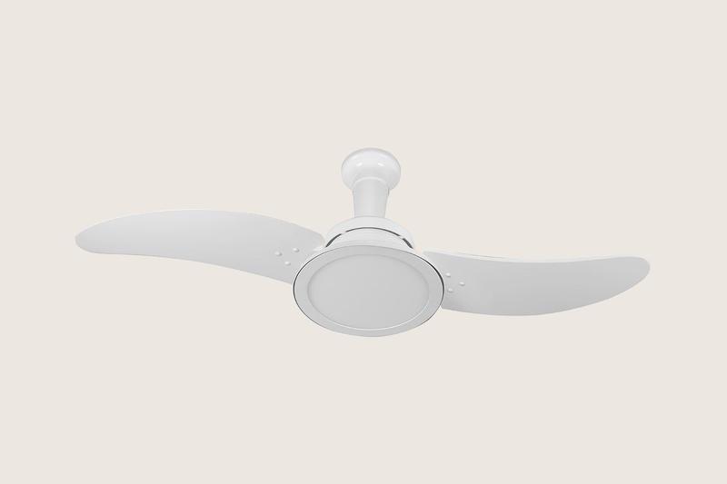 Imagem de Ventilador de Teto Euro LED 24W 5500K 2 Pás Branco 127V Tron