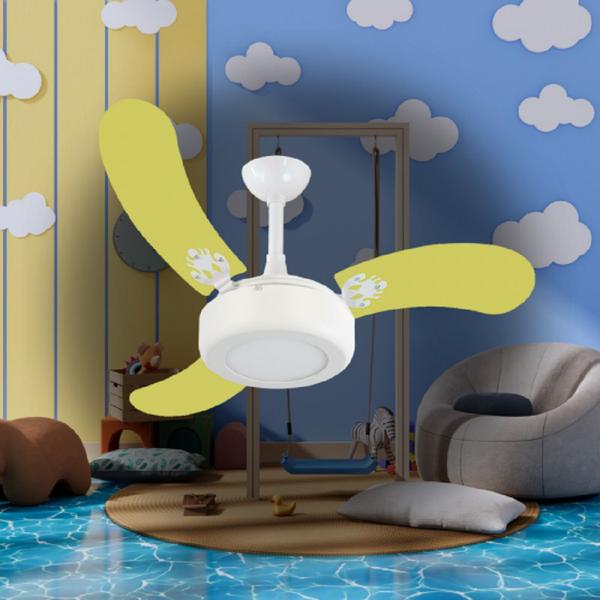 Imagem de Ventilador de Teto Infinity Child Led 6000K Amarelo 3 Pás 110V 2014