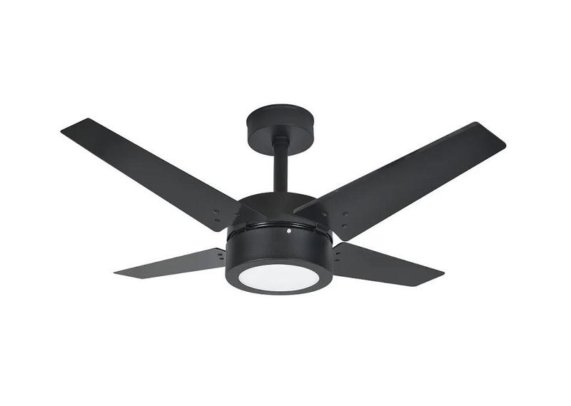 Imagem de Ventilador de Teto Infinity Linea LED 3000K Preto 4 Pás 220 V + Controle 1054