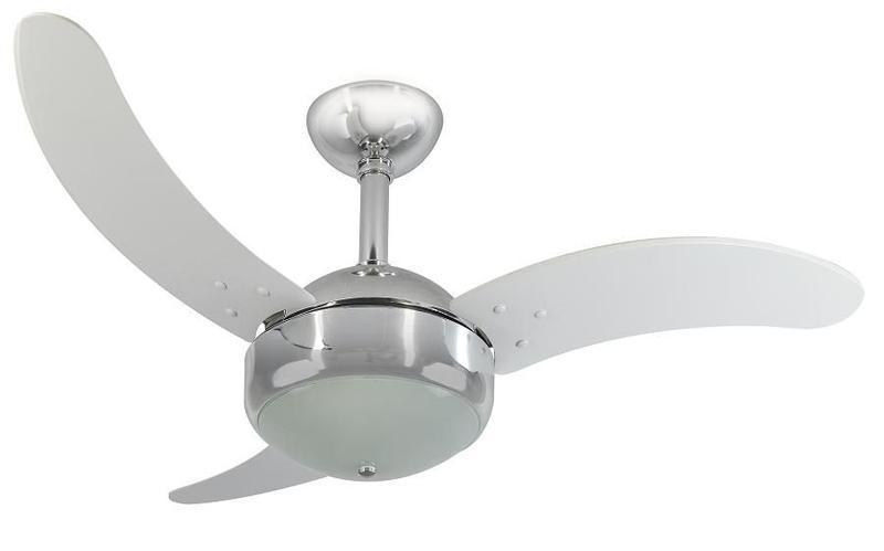 Imagem de Ventilador de Teto Infinity Max Cromo 3 Pás MDF Branco 220V 1007