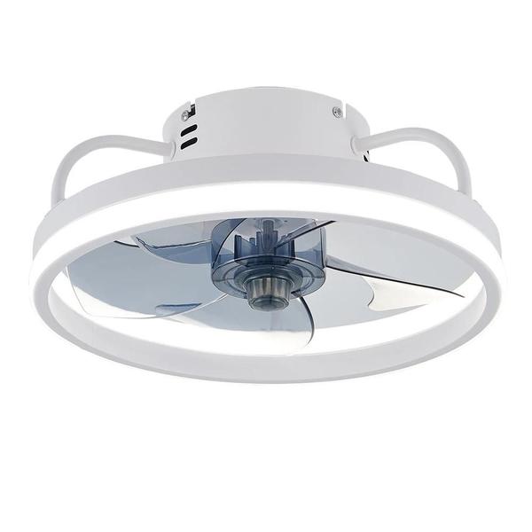 Imagem de Ventilador de Teto LED com Controle Remoto - Iluminação para Sala de Estar