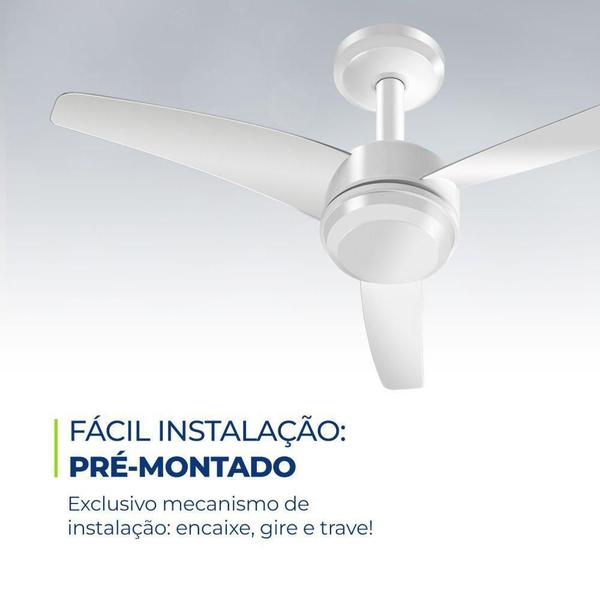 Imagem de Ventilador de Teto Mondial VTE-01 3 Pás Branco 127v