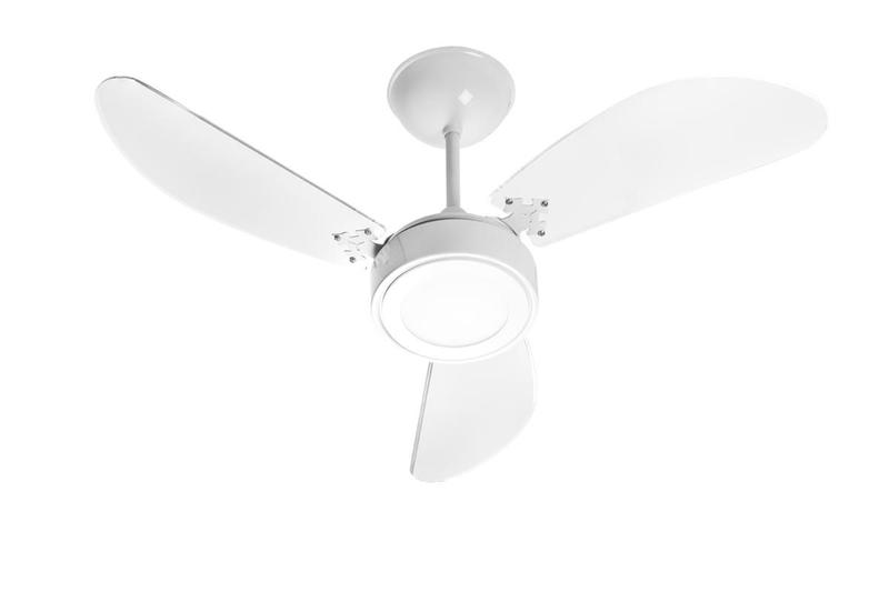 Imagem de Ventilador de Teto New Light Led  Branco 3 Pás de MDF 110V