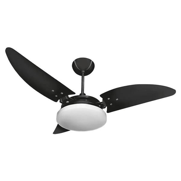 Imagem de Ventilador De Teto Nina Plafon Led 3 Pás Preto 220V Ventex